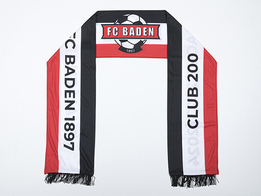 Club200-Schal mit Mitgliedschaft und Logo FC Baden 1897