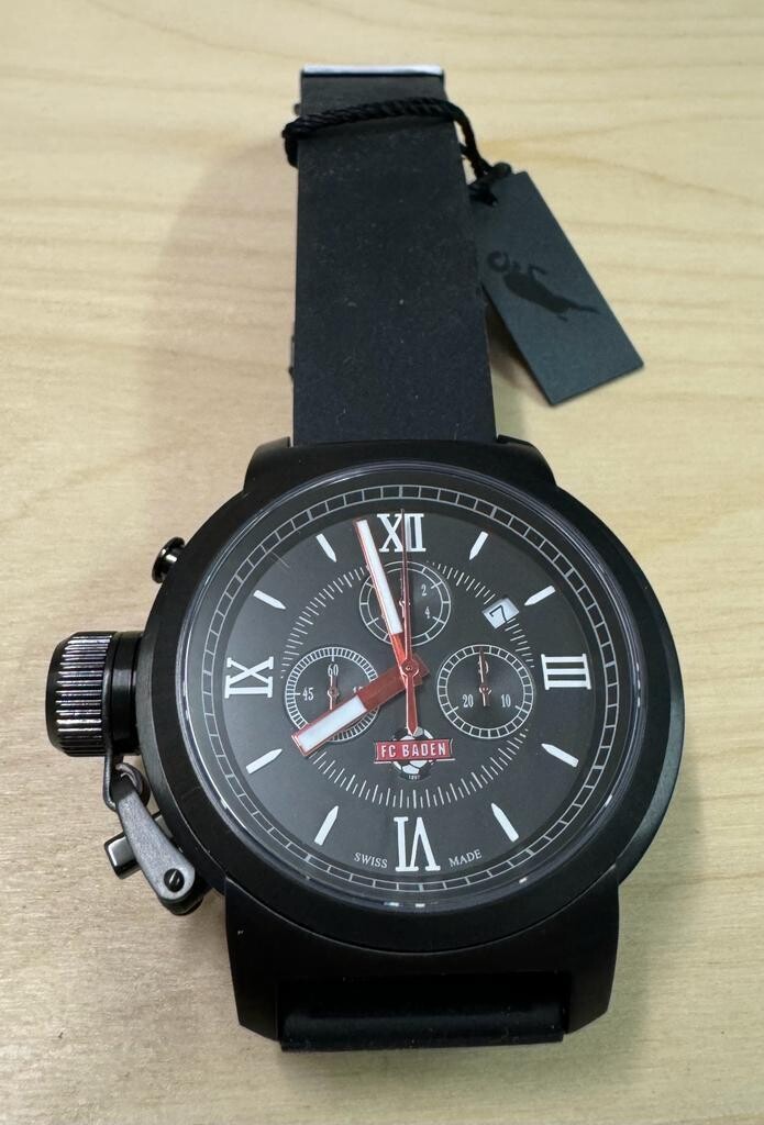 Armbanduhr Chronograph mit Logo FC Baden