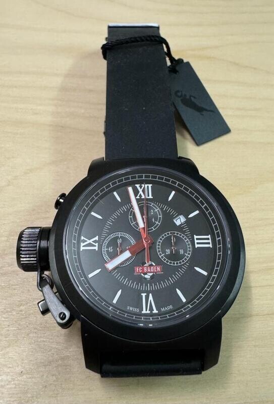 Armbanduhr Chronograph mit Logo FC Baden