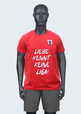 Shirt "Liebe kennt keine Liga" mit Logo Shirt "Liebe kennt keine Liga" mit Logo