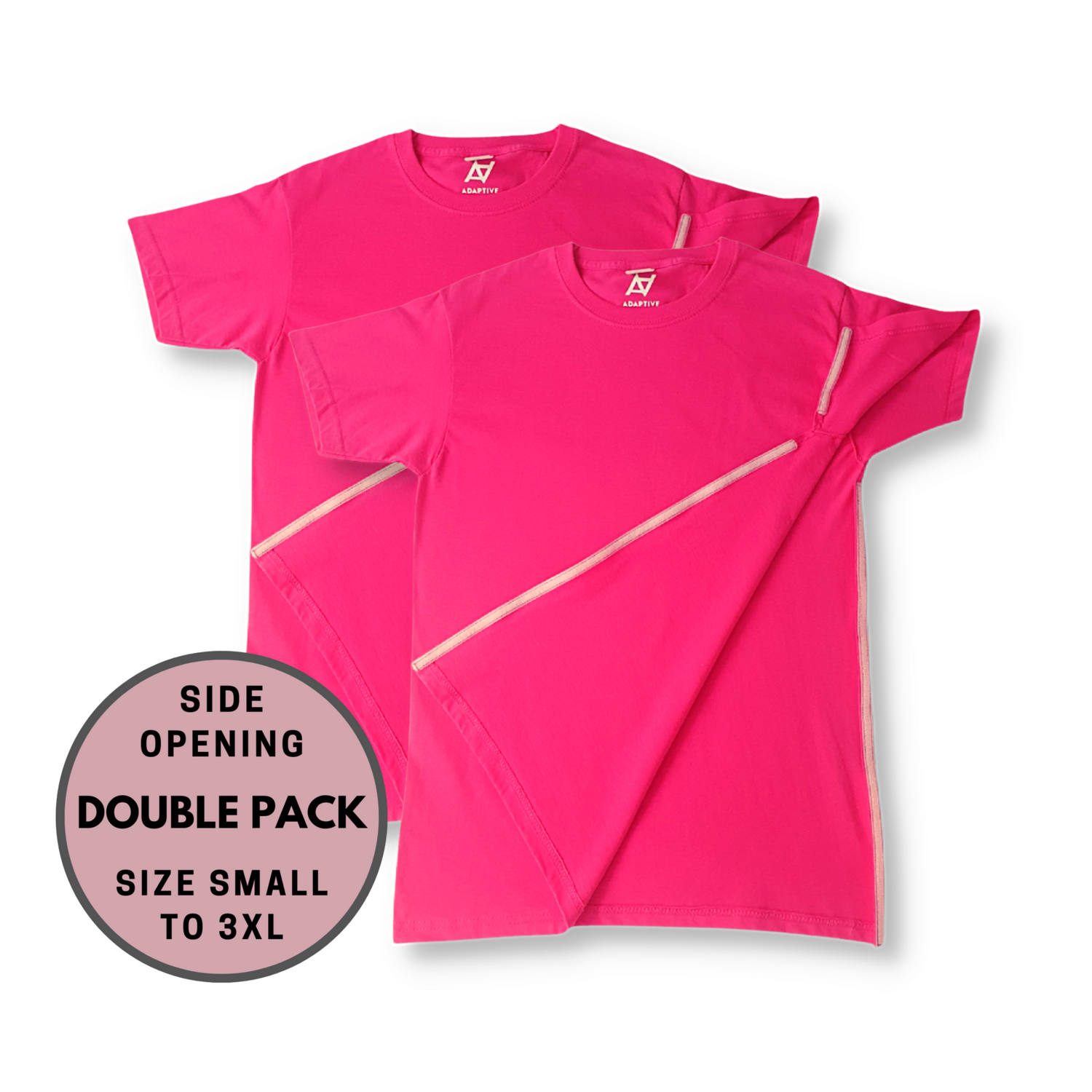 2 Pack Side Opening T-Shirts, Broken Arm Clothing