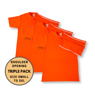 3 Pack Shoulder Opening T-Shirt