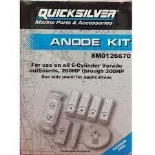 ANODI KIT VERADO V8 250/300  L6 200/225/250/300/350 MERCURY