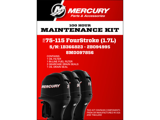 KIT TAGLIANDO 100 H - 75/115HP 4S 1.7L