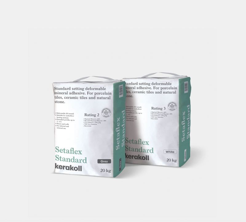 Kerakoll Setaflex Standard Set S1 Adhesive White 20kg Full Pallet (48 Bags Tail Lift)