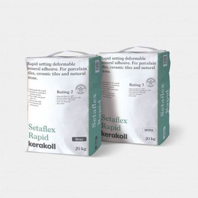 Kerakoll Setaflex Rapid Tile Adhesive Full Pallet: 48 x 20kg Bags Kerakoll Setaflex Rapid Tile Adhesive Full Pallet: 48 x 20kg Bags
