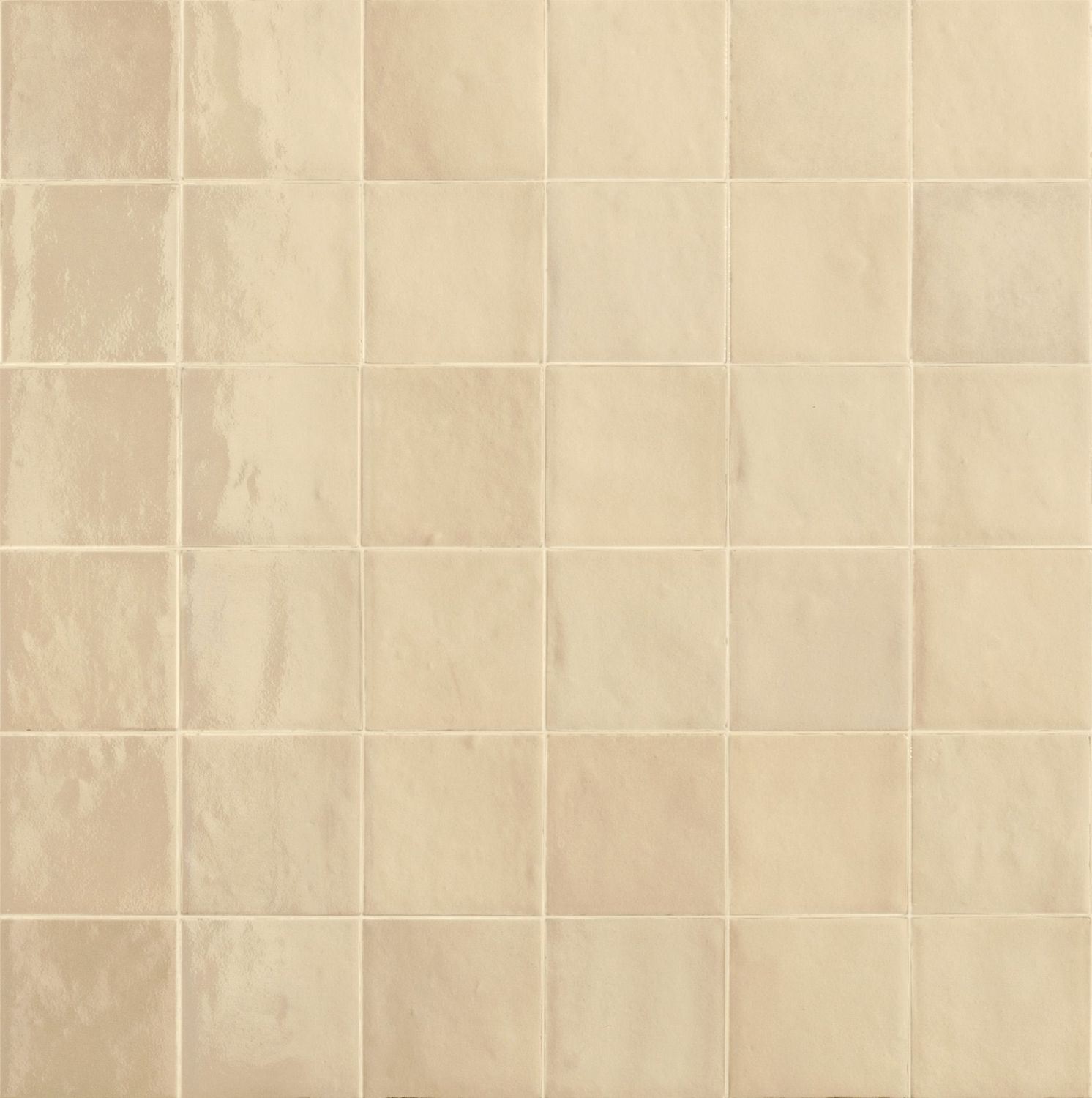 Ragno Mélange Cream 10x10cm Gloss Zellige Effect Wall Tile