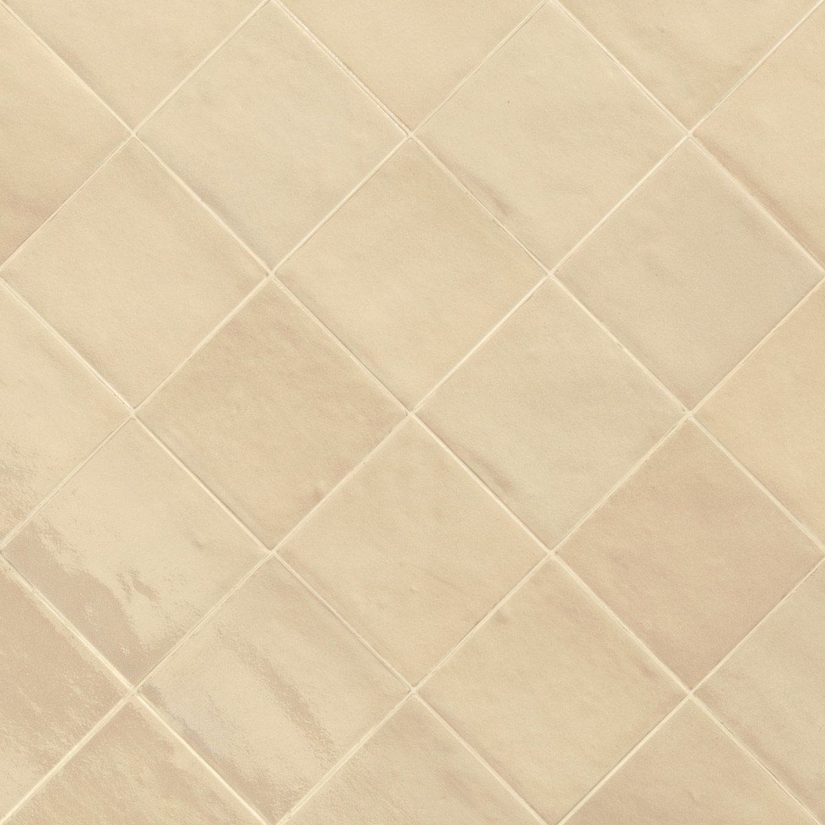 Mélange Beige 10x10cm Gloss Zellige Effect Wall Tile