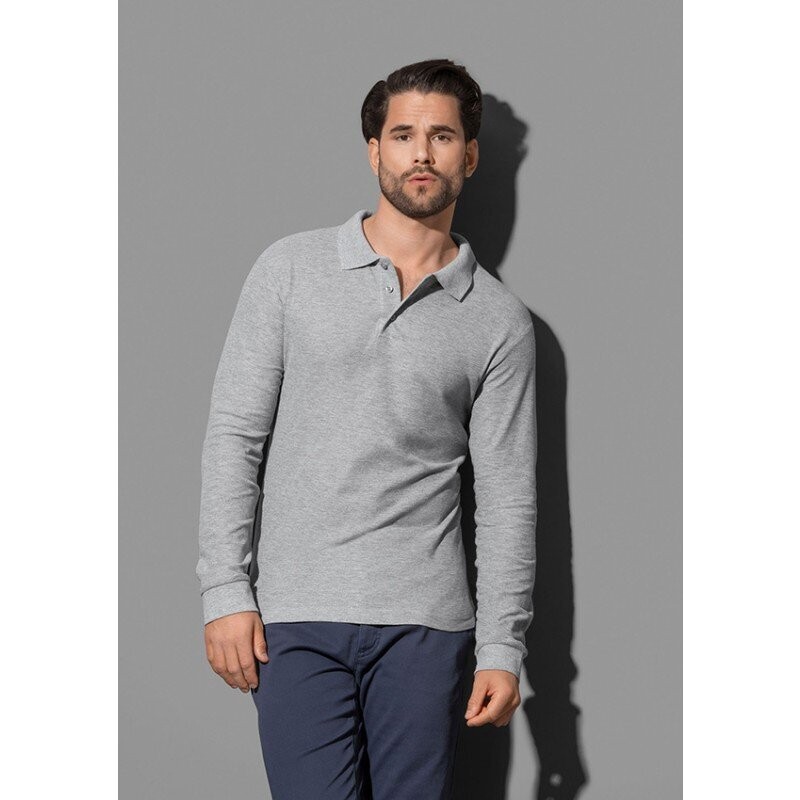 Poloshirt Longsleeve Stedman