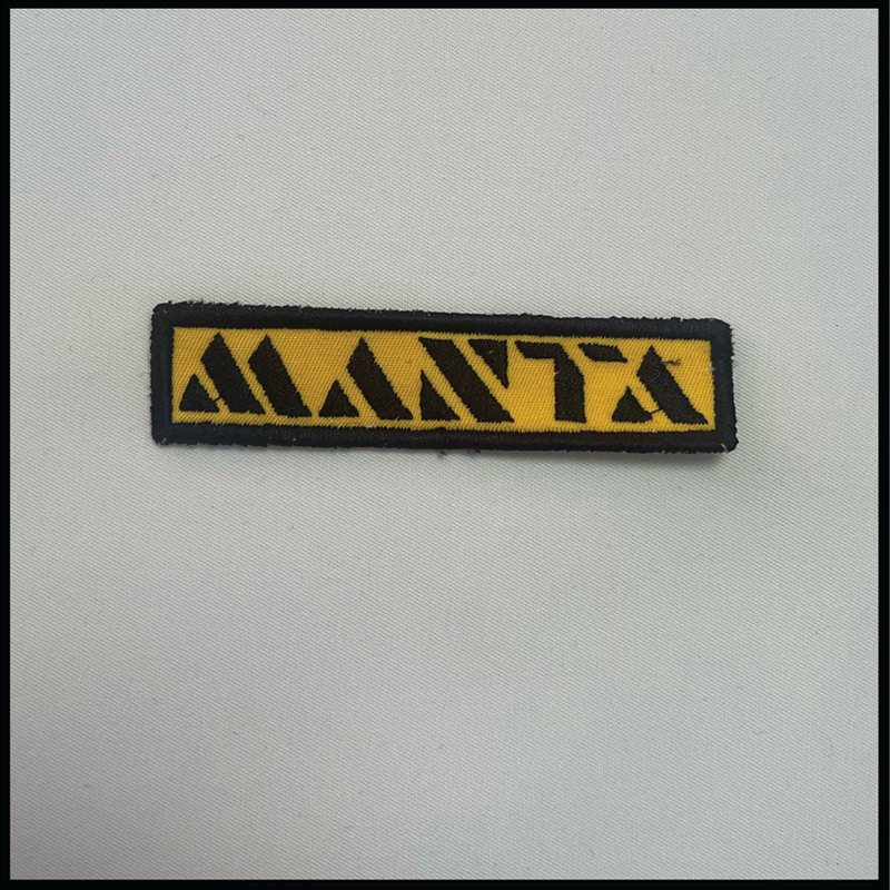 Manta zwart-geel  95x24mm