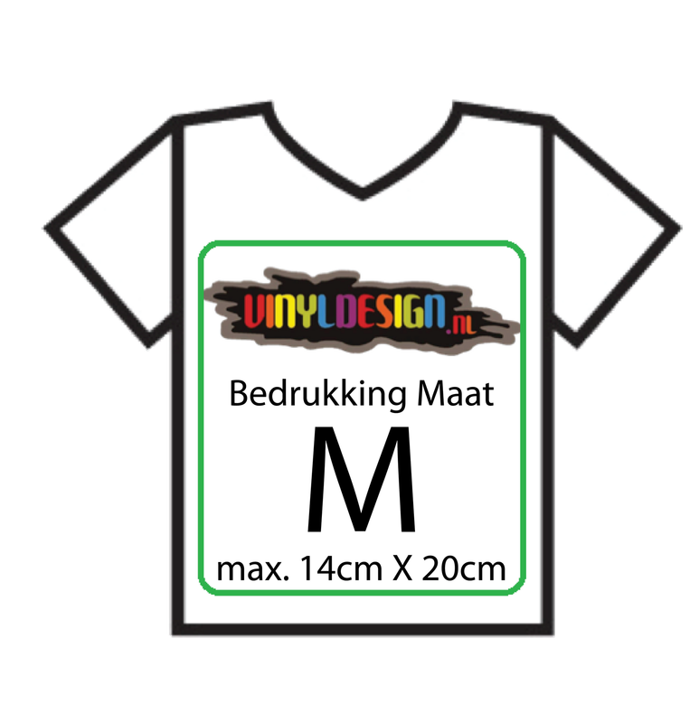 Bedrukking op eigen kleding maat M