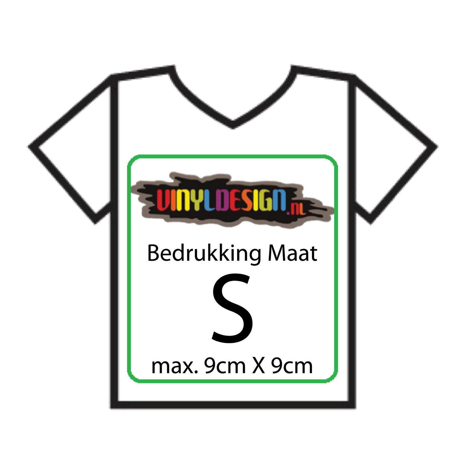 Bedrukking op eigen kleding maat S Bedrukking op eigen kleding maat S
