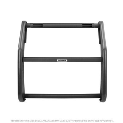 GO RHINO 5128A-2L71 LR Series Push Bumper - Aluminum, Textured Black - 2-Light - Federal Signal IPX6-fits 2019-2021 Ram 1500 Special Service