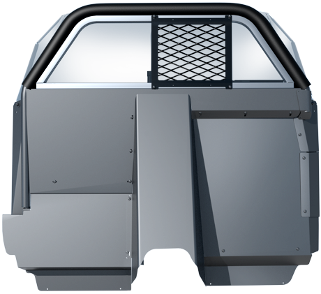 SETINA PK1152TAH21 #10XL C Horizontal Sliding Window Coated Polycarbonate With  Expanded Metal Window Security Screen XL Panel Partition Fits 2021-2023 Chevy Tahoe