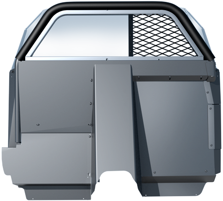 SETINA PK1160TAH21 #8XL Stationary Window 1/2 Coated Polycarbonate 1/2 Vinyl Coated Expanded MetalXL Panel Partition Fits 2021-2023 Chevy Tahoe