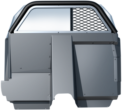SETINA PK1160TAH21 #8XL Stationary Window 1/2 Coated Polycarbonate 1/2 Vinyl Coated Expanded MetalXL Panel Partition Fits 2021-2023 Chevy Tahoe