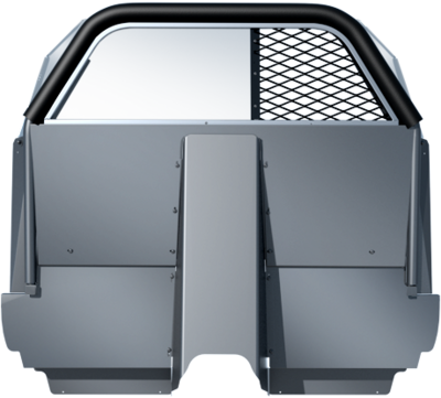 SETINA PK0369TAH21 #8VS RP Stationary Window 1/2 Coated Polycarbonate 1/2 Vinyl Coated Expanded Metal Recessed Panel Partition Fits 2021-2023 Chevy Tahoe