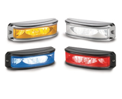 FEDERAL SIGNAL MPSW6-RW MicroPulse Wide Angle Split color Red/White 6-LED light head includes surface mount and side mirror mount LED FEDERAL SIGNAL MPSW6-RW MicroPulse Wide Angle Split color Red/White 6-LED light head includes surface mount and side mirror mount LED