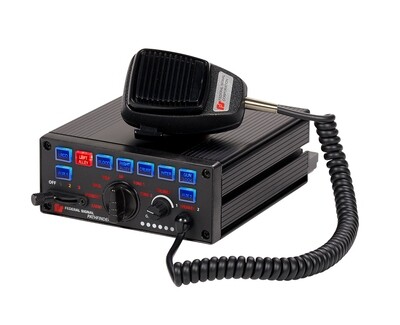 FEDERAL SIGNAL PF200H Siren/Light controller with Handheld controller/microphone, 100/200W, OBDII integration capability, integrated Rumbler capability, and integrated dual tone capability FEDERAL SIGNAL PF200H Siren/Light controller with Handheld controller/microphone, 100/200W, OBDII integration capability, integrated Rumbler capability, and integrated dual tone capability