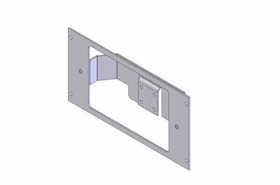 HAVIS C-EB45-L3F-1P  1-Piece Equipment Mounting Bracket, 4.5" Mounting Space, Fits Misc. L3/Mobile Vision Flashback 3 Display