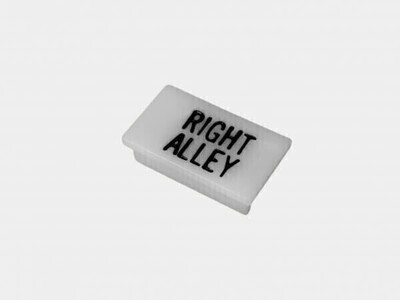 HAVIS C-LABEL-R-ALLEY  Standard White Switch Label W/ Black Imprint