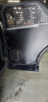 HAVIS DP-F28-A-B  2020-2022 Ford Interceptor Utility Black Aluminum Door Panel Kit For 2 Doors