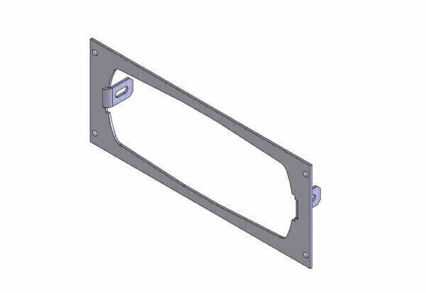 HAVIS C-EB35-T91-1P  1-Piece Equipment Mounting Bracket, 3.5&quot; Mounting Space, Fits Tait TM9155 &amp; TM9455