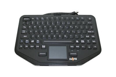 HAVIS KB-108 Havis Rugged Keyboard With Integrated Touch Pad And Emergency Key