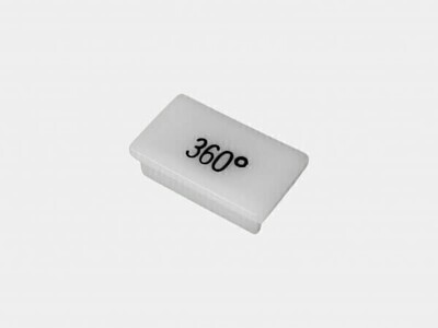 HAVIS C-LABEL-360 Standard White Switch Label W/ Black Imprint