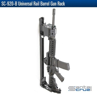 SANTA CRUZ GUNLOCKS SC-920-B Universal Rail Barrel Gun Rack With Sc-1-B Lock