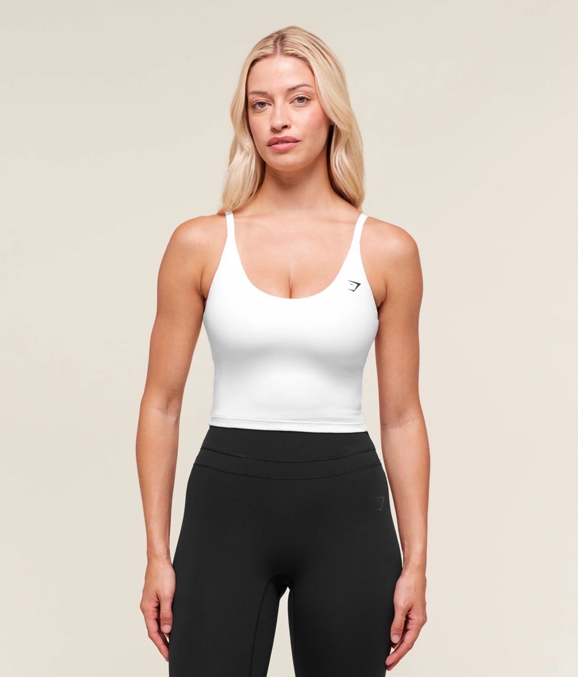 Training Cami Tank With Shelf - White