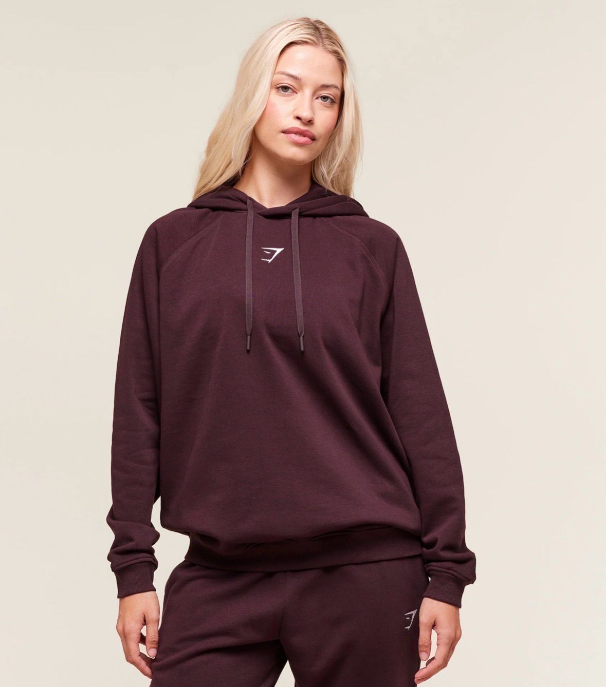 Training Oversized Fleece Hoodie - Cherry Purple