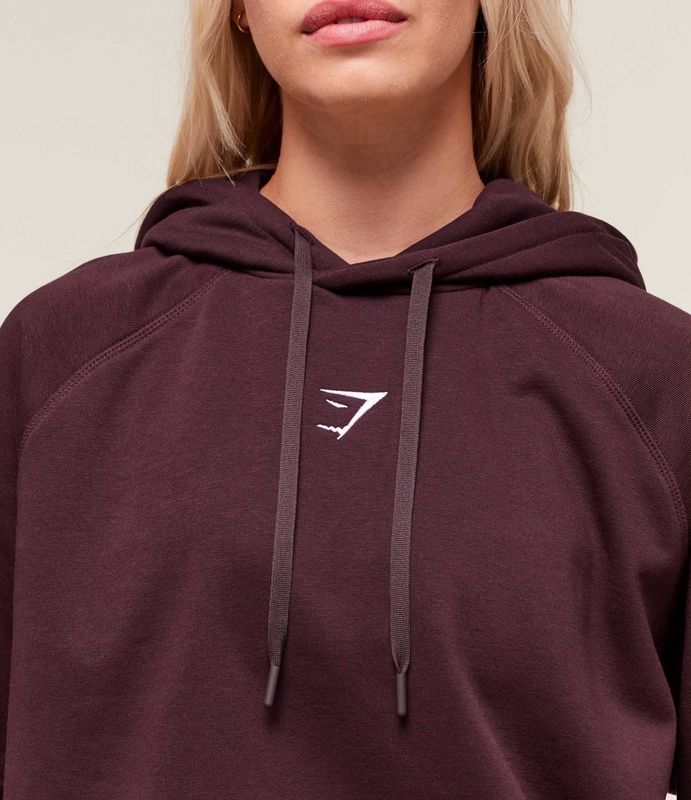 Training Oversized Fleece Hoodie - Cherry Purple