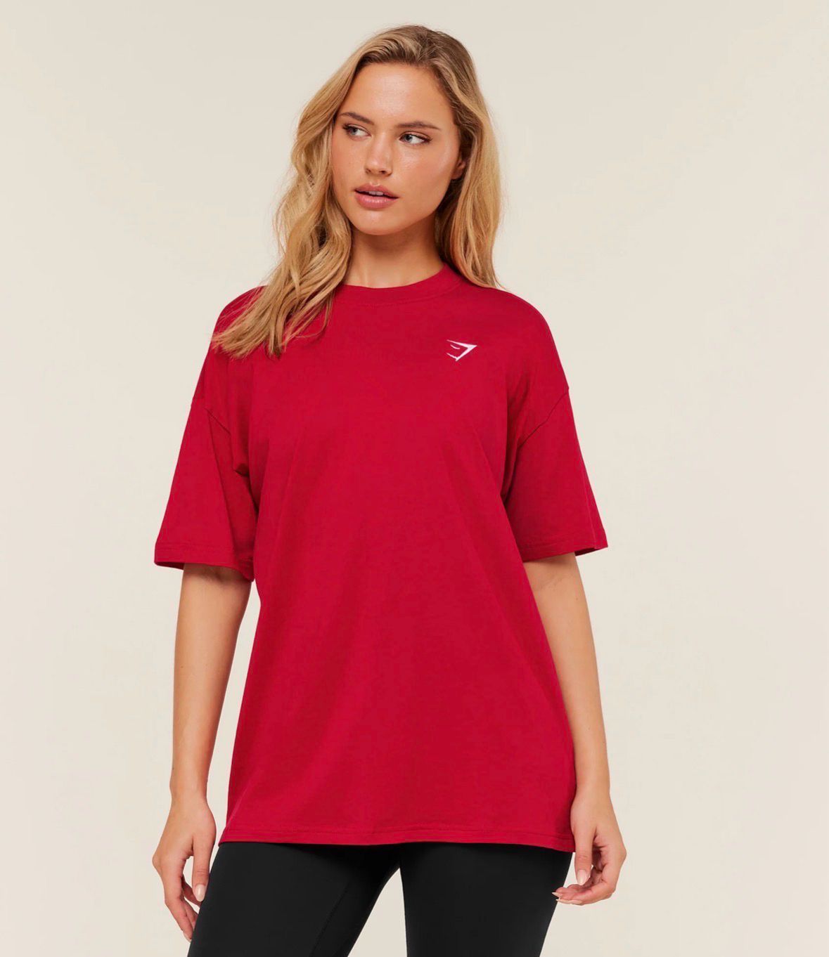 Training Oversized T-Shirt - Carmine Red