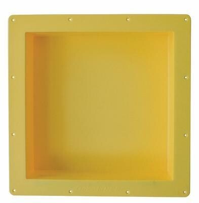 Duk Tile Showerliner Niche Yellow 14 inch x 14 Inch x 3-1-2"