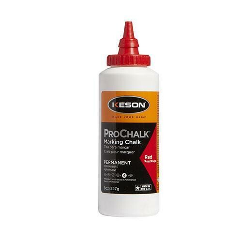 Keson PM8RED 8 Oz. Red Prochalk Plus Waterproof Permanent