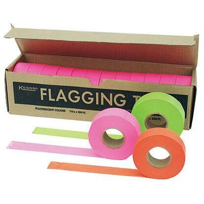 Keson FTGL Glo Lime (1 3-16 X 150') Flagging Tape