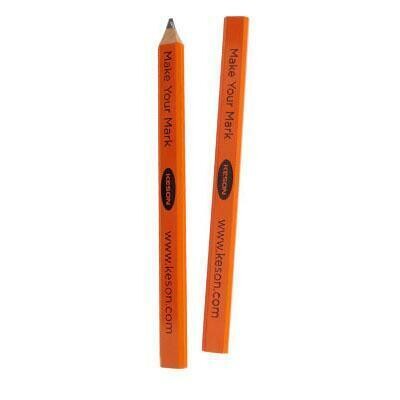 Keson LP72 Orange Carpenter Pencil With Black Lead Box of 72