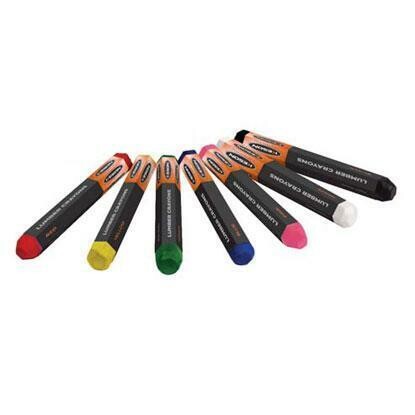 Keson LCBLACK Black Hard Lumber Crayon - 12 Per Pack