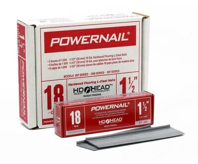 Powernail L-100185 1 Inch 18 GA. flooring nail 5,000 nails