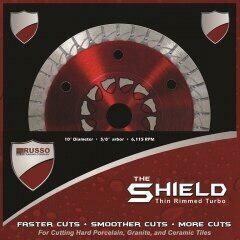 RTC Products DB10SHIELD 10" Shield Turbo Stone Blade