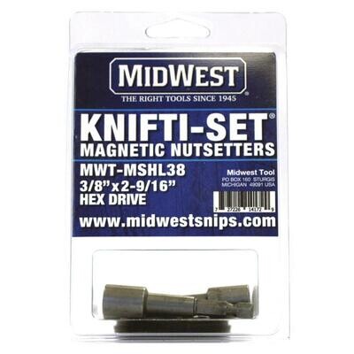 Midwest Snips MWT-MSHL38BK 3-8 x 2-9-16" Hex Driver Bit (20 each)