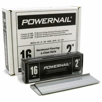 Powernail L-200165 16 Gage 2" Powercleats (5,000-box)