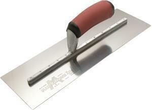 Marshalltown 12ASSD 14 X 4 1-2 Stainless Steel Drywall Trowel Curved Dura Soft Handle