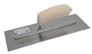 Marshalltown 12BSS 12 X 4 1-2 Stainless Steel Drywall Trowel Curved Wooden Handle