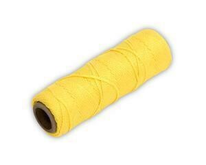 Marshalltown 624 Braided Nylon Mason's Line 500' Yellow, Size 18 6" Core