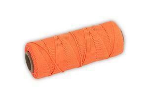 Marshalltown ML588 Twisted Nylon Mason's Line 1000' Fl Orange, Size 18 6" Core