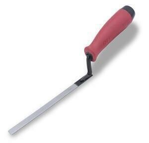 Marshalltown 18638 Masonry & Bricklaying Tuck Pointer with Red Soft Grip Handle - 6 3-4" x 1-2"