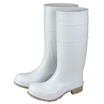 Kraft GG909-WHITE 16" Over The Sock Non-Marring Construction Boots - Size 9 Box of 6