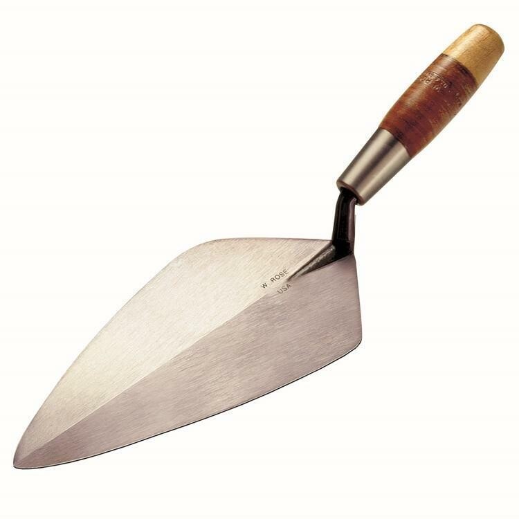 Kraft RO312-11 1/2L 11 1-2" Limber Wide London Brick Trowel with Leather Handle